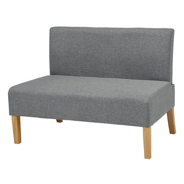 ダイニングソファ2P 幅105cmライトグレー FL-8615NA-LGY