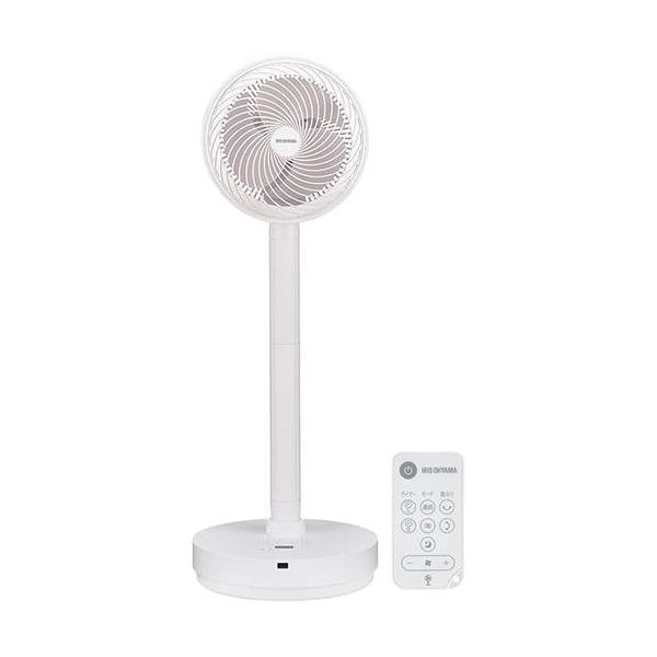 IRIS アイリスオーヤマ STF-DCD18T-W ホワイト サーキュレーター扇風機 DCモーター搭載 30畳 リモコン付