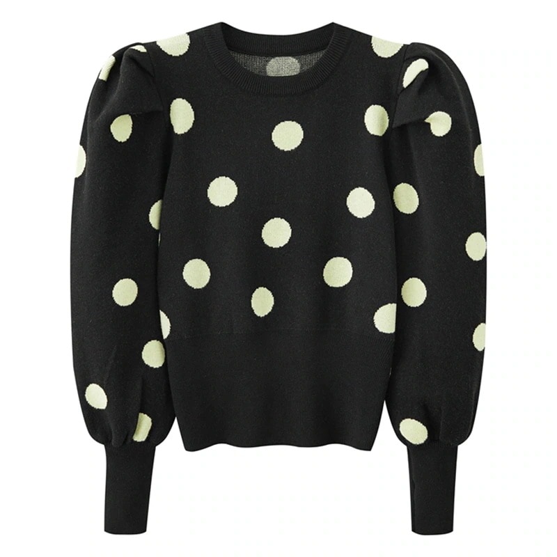 トップス セーター 袖あり 長袖 パフスリーブ ラウンドネック かわいい 大人可愛い きれいめ シンプル カジュアル 大人 上品 おしゃれ お洒落 かっこいい レトロ 大人女子 こなれ感 ラブリー 4,951円