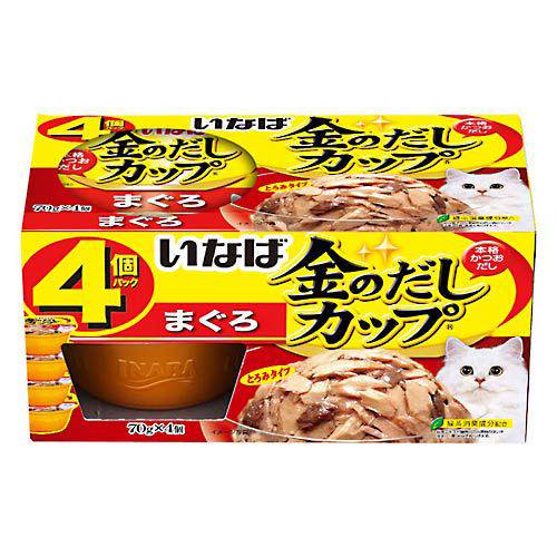 いなば　金のだし　カップ　４個パック　まぐろ　７０ｇX４個　１２個入り　ＣＲＣ35―20―20―50―00