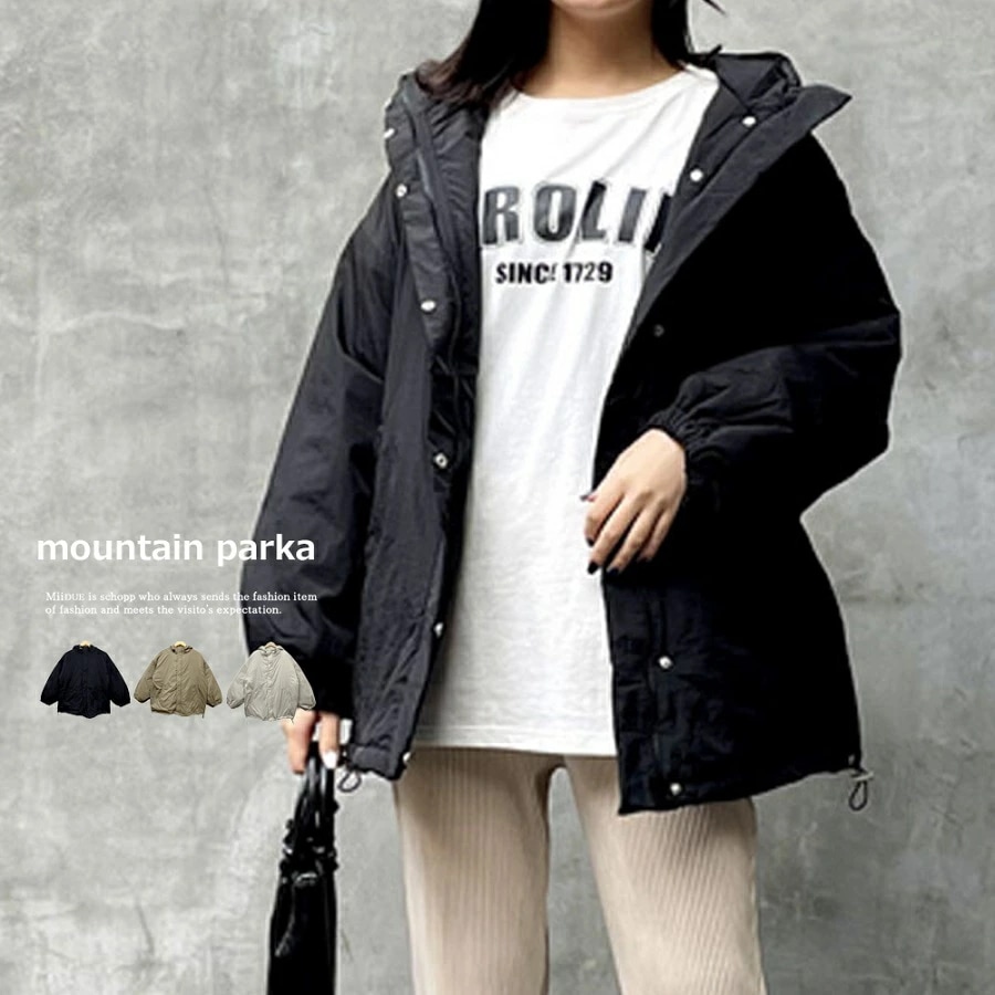 マウンテンパーカー レディース ミリタリージャケット 中綿 ミリタリーコート ミリタリー コート