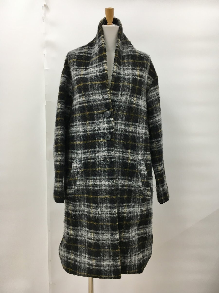イザベルマラン エトワール ISABEL MARANT ETOILE ショールカラーコート 36 チェック 長袖 2511WS030