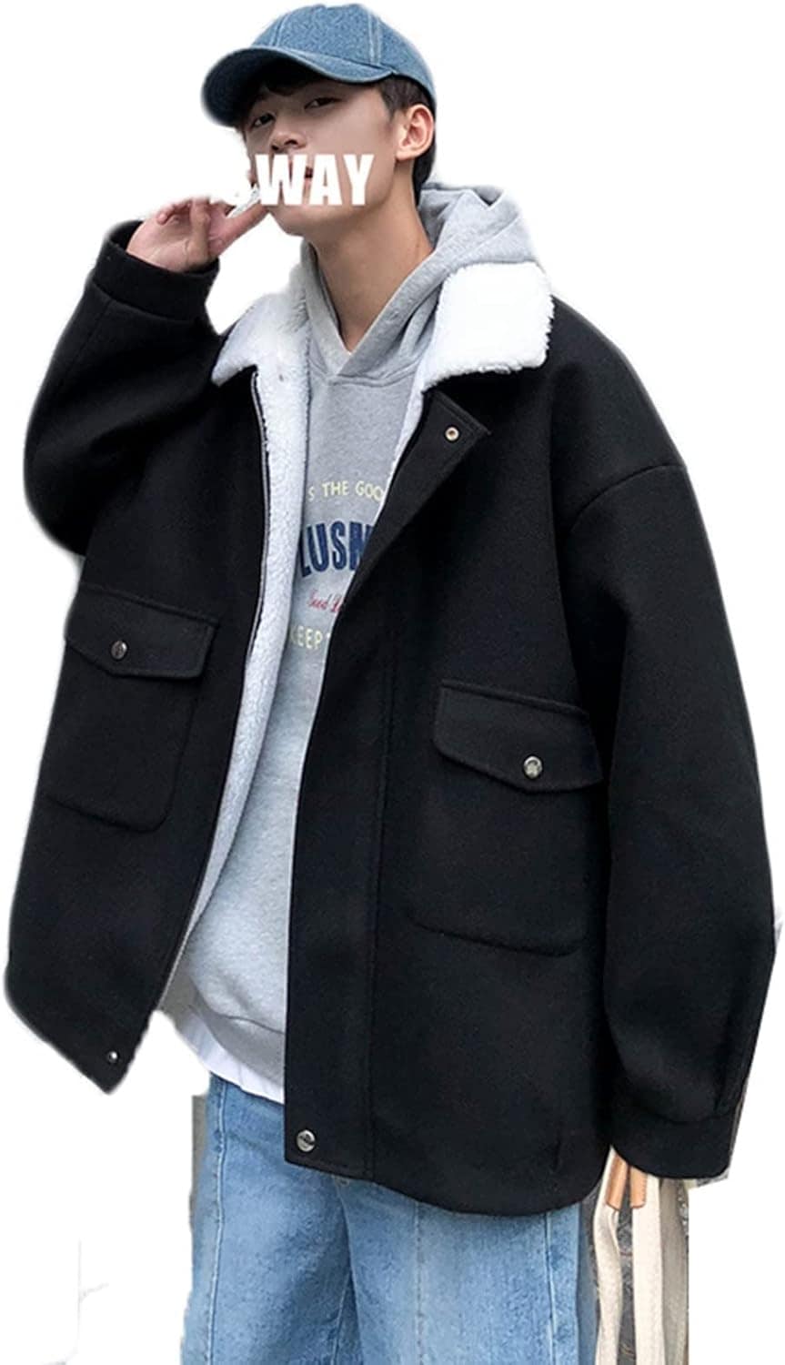 ボアブルゾン 綿服 ボアジャケット メンズ レディース ボアフリース 防寒着 秋冬服 保温 切り替え アウター ジャンパー スタジャン ブルゾン 冬 起毛 無地 ブルー