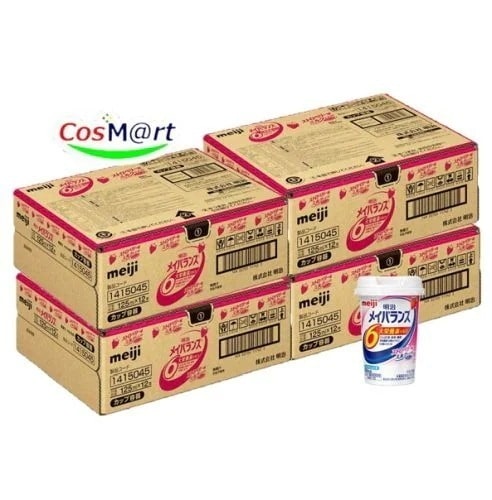 明治 メイバランス Mini【 ストロベリー味 125ml×12本×4ケース】バランス栄養補助食品　介護　流動食　高カロリー食品 4902705117426-4
