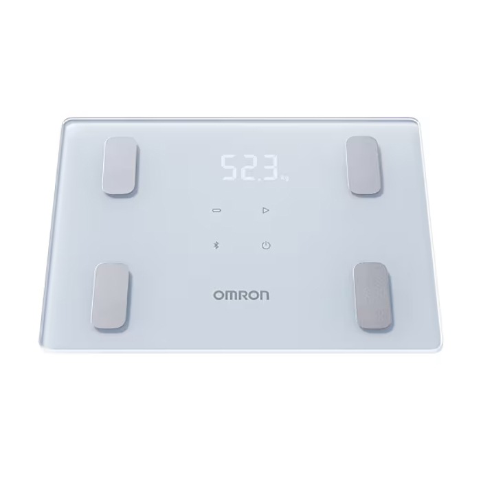 * オムロン【KRD-408T（-B）アイスブルー】体重体組成計（OMRON connect アプリ対応）カラダスキャン 家電