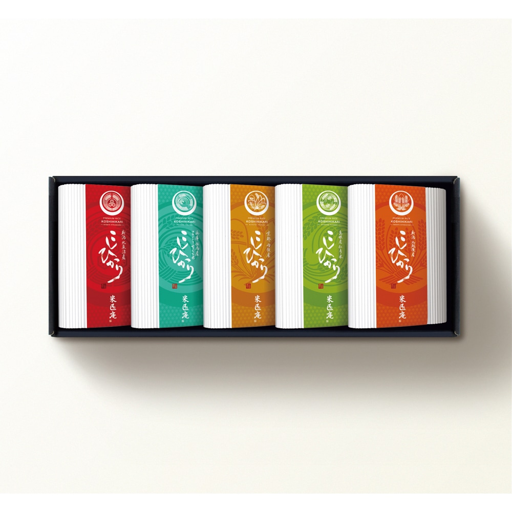 こしひかり厳選食べ比べセット [心]5個入(約2.3kg) 6,518円