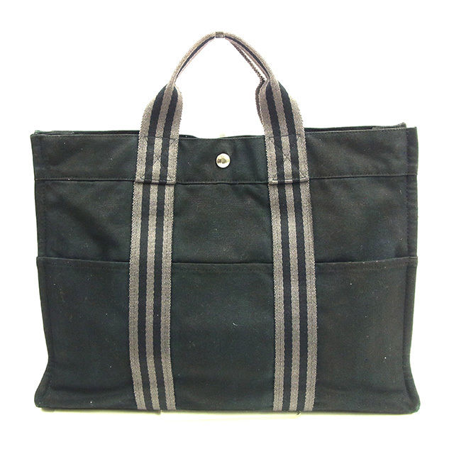 トートバッグ ハンドバッグ フールトゥ フールトゥトートＭＭ ブラック グレー 中古