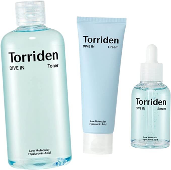 [Torriden ] トリデン ダイブイン水分ブースティング3点セット（スキンブースター300ml+セラム50ml+クリーム80ml）