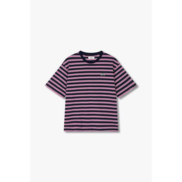 ストライプのボーイッシュクロップTシャツ(9175322990AR)