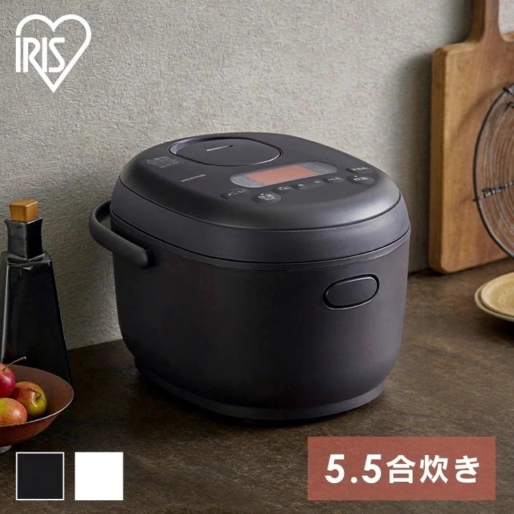 ジャー炊飯器 炊飯器 マイコン 5.5合 マイコン式 銘柄炊き おしゃれ 早炊き エコ 省エネ 節電 一人暮らし マイコンジャー炊飯器 ホワイト ブラック RC-MDA5
