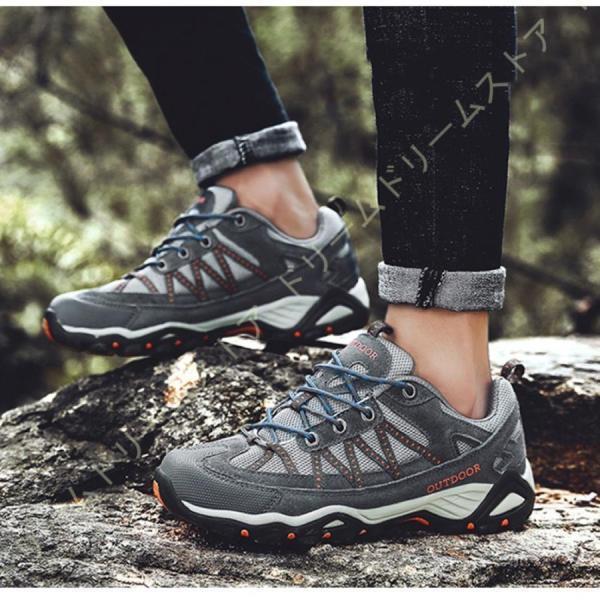 トレッキングシューズ アウトドア スエード 軽量 防滑 カジュアル トレッキングシューズ 登山靴 レディース メンズ スニーカー 靴 アウトドア ハイキング