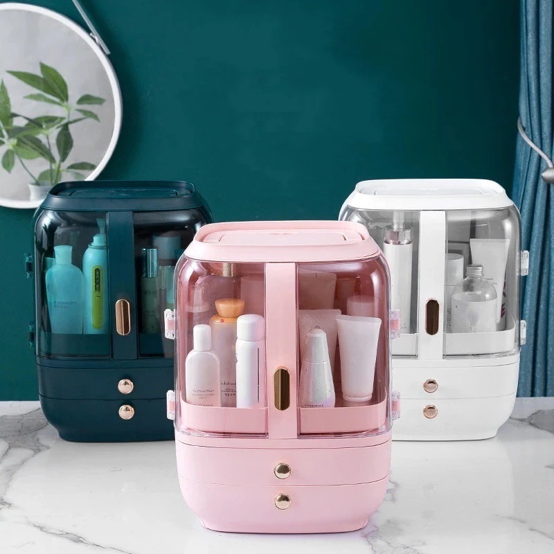 【幸運】メイクボックス コスメボックス 化粧品収納 可愛い おしゃれ 多機能 持ち運び 小物入れ 防塵 防水 美容 大容量 卓上収納 アクセサリー プレゼント9