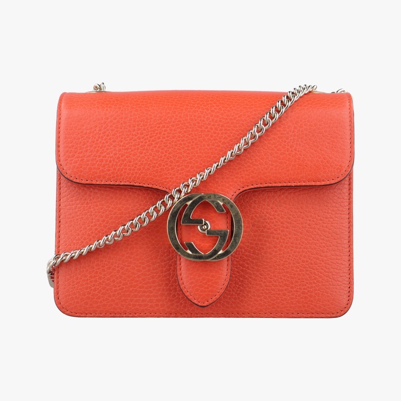 インターロッキングGオレンジレザー510304A027662434中古