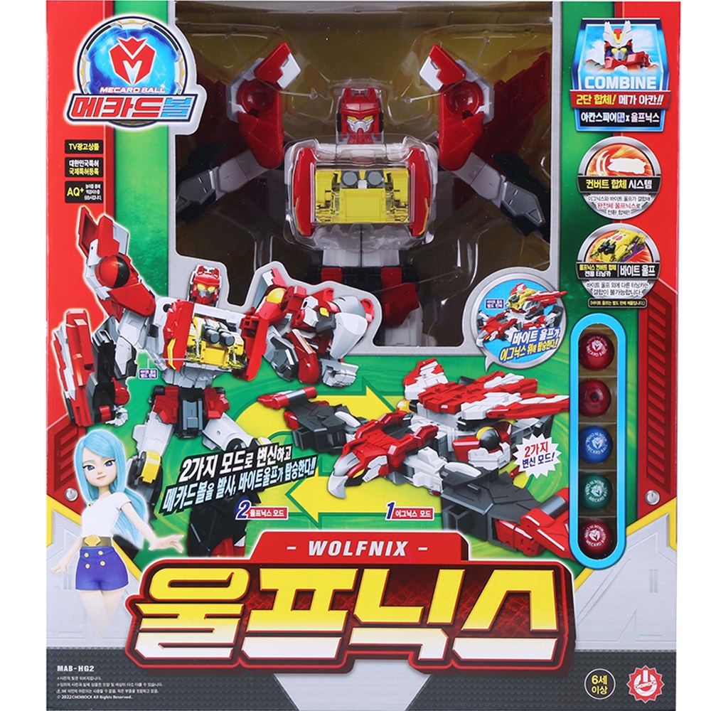チョイラックウルフニックスロボット玩具 韓国変身ロボット玩具