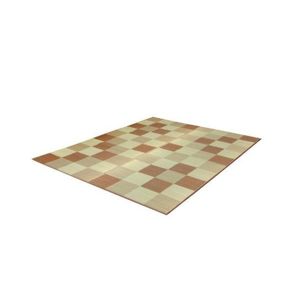 1050980063904 純国産 い草ラグカーペット 「Fブロック2」 約191×250cm ブラウン メーカー直送