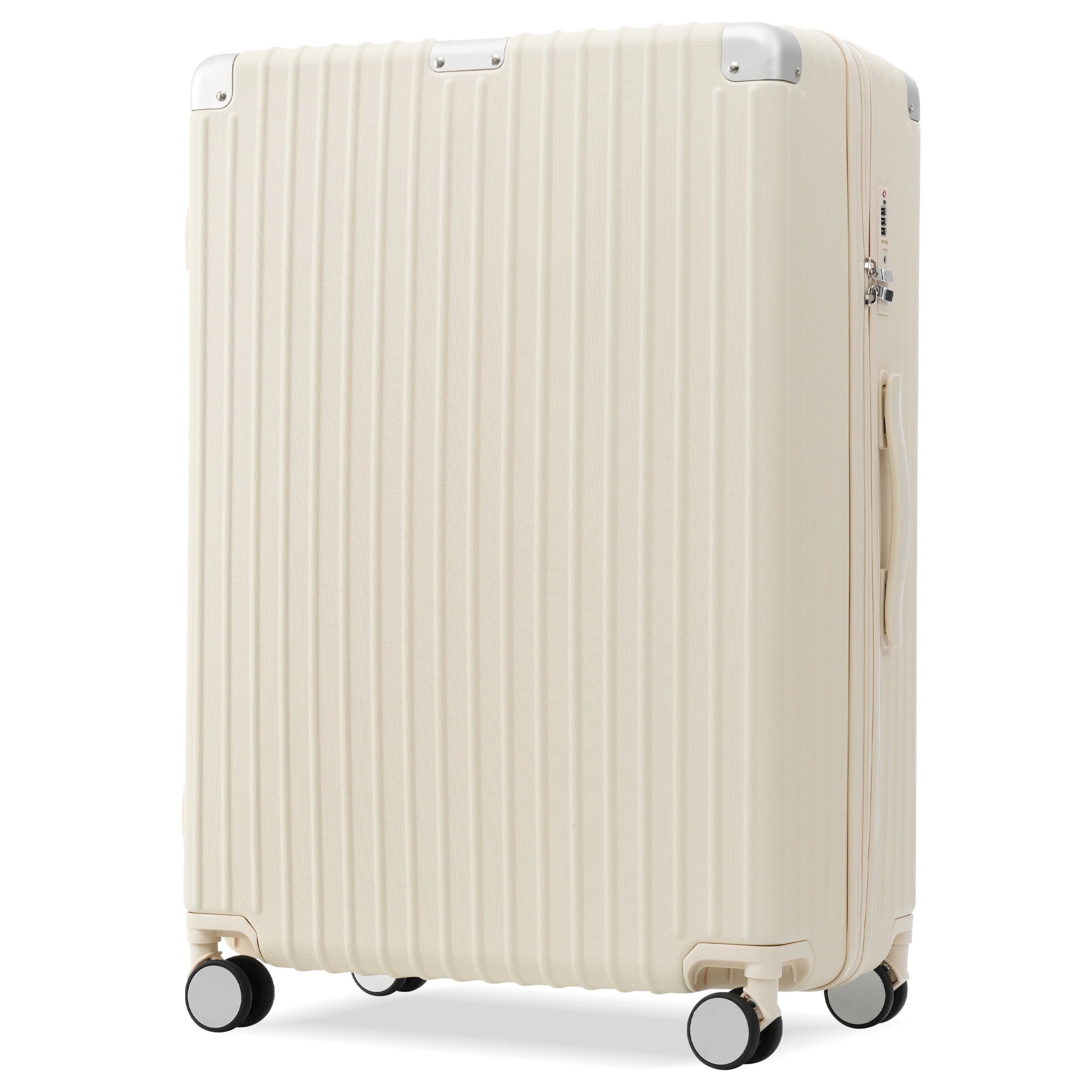 【2点購入で150OFF】【夏日限り激安SALE】スーツケース Mサイズ キャリーケース キャリーバッグ Mサイズ ストッパー付き アルミコーナーパッド 3日~7日 大容量超軽量 軽い おしゃれ かわ