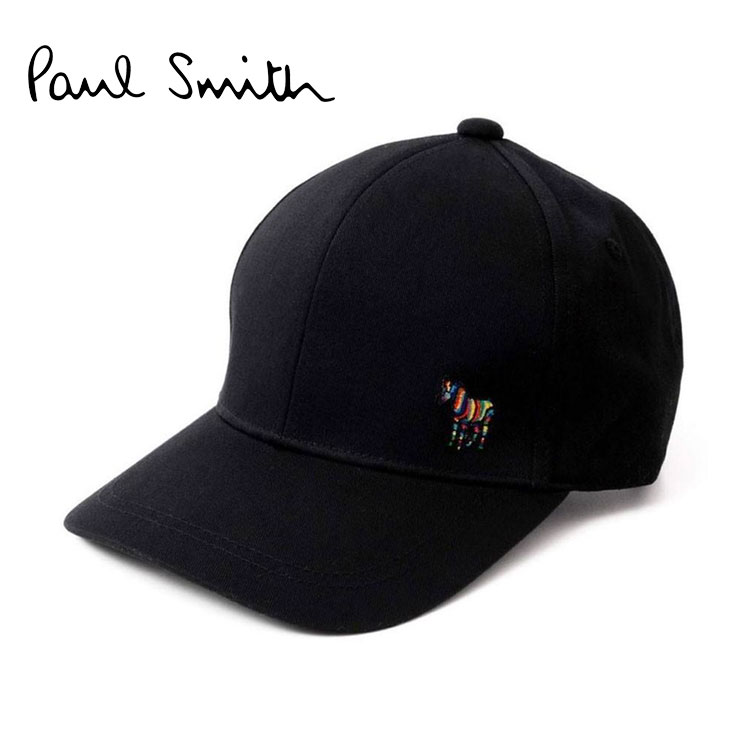 Paul Smithキャップ ギフト 帽子 ベースボールキャップ ブラック ブランド品 ブランド PS ワンポイント ゼブラ ストライプ おしゃれ 黒 メンズ レディース ブランドキャップ メンズキャップ帽子