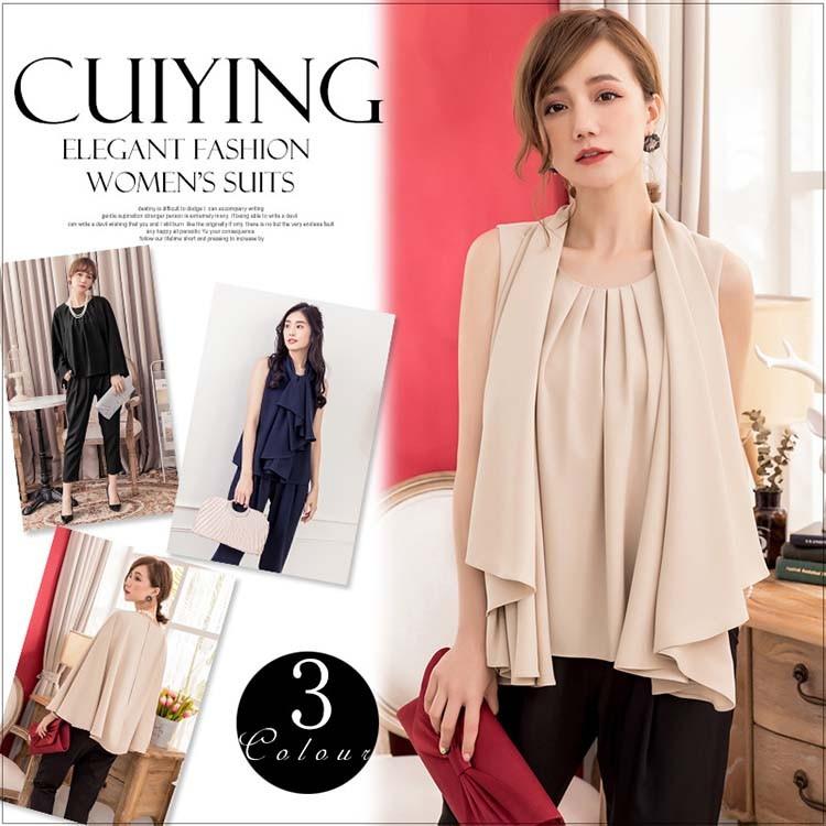 【即納】パンツドレス 結婚式 パーティードレス パンツスタイル セットアップ 上下セット フォーマル 二次会 体型カバー お呼ばれ パーティードレス 20代 30代 40代 50代