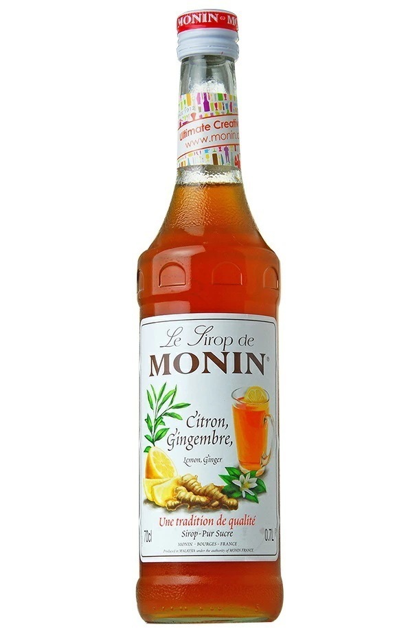 MONIN モナン レモンジンジャーシロップ 700ml6本ノンアルコール シロップ
