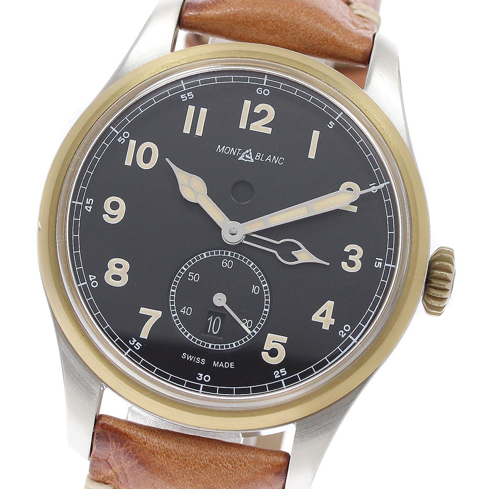 モンブラン MONTBLANC 116479 1858 オートマティック デュアルタイム デイ＆ナイト 自動巻き メンズ 良品 _953636【中古】