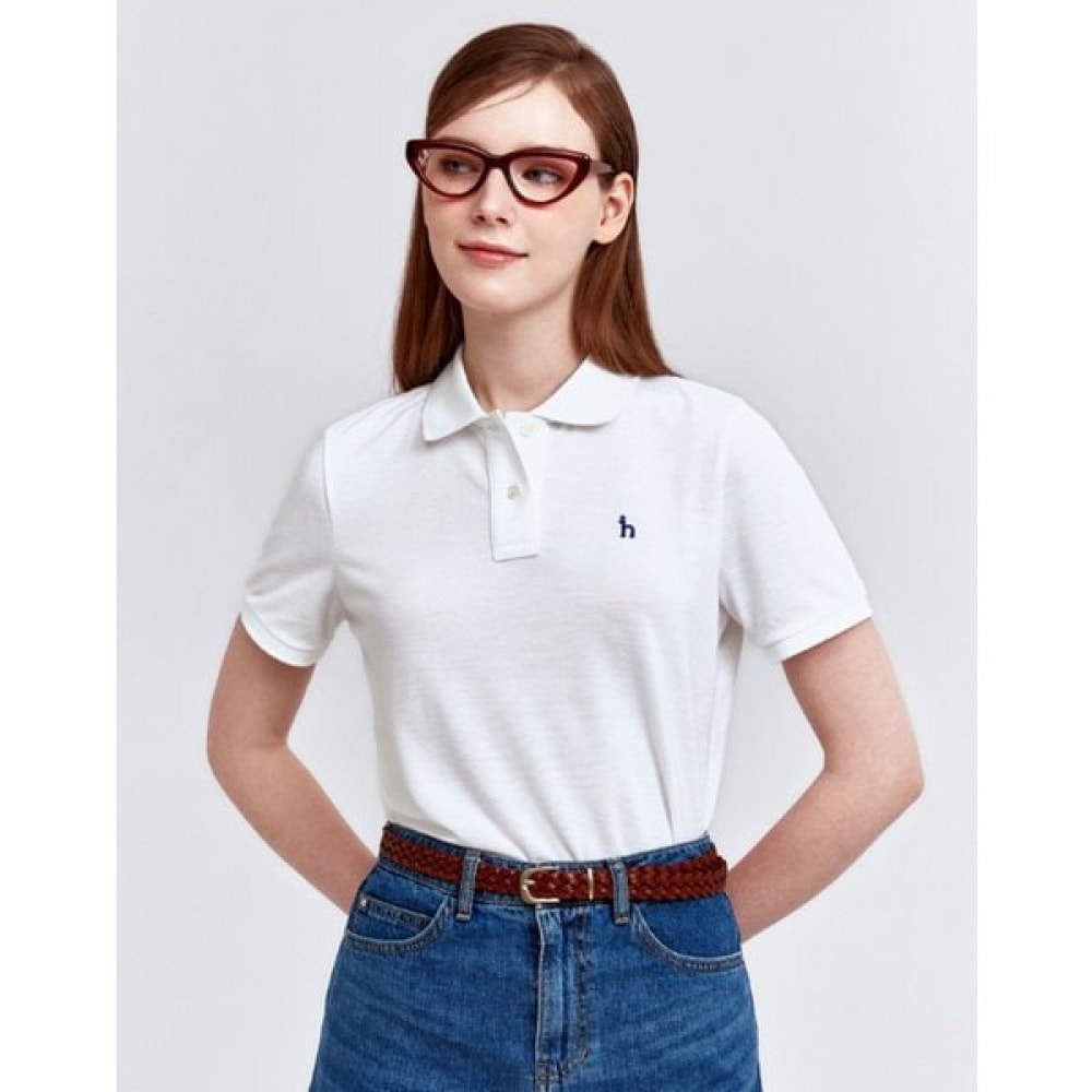 [24SS] [ベスト] ホワイトピケカラー T シャツ HSTS4BC32WT