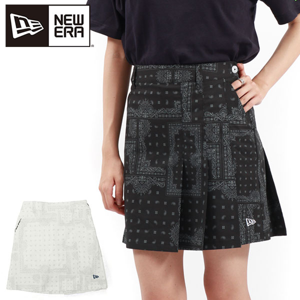 正規取扱店 ゴルフウェア レディース スカート S M L 大きいサイズ 小さいサイズ ストレッチ Womens アシンメトリー プリーツスカート Bandana バンダナ