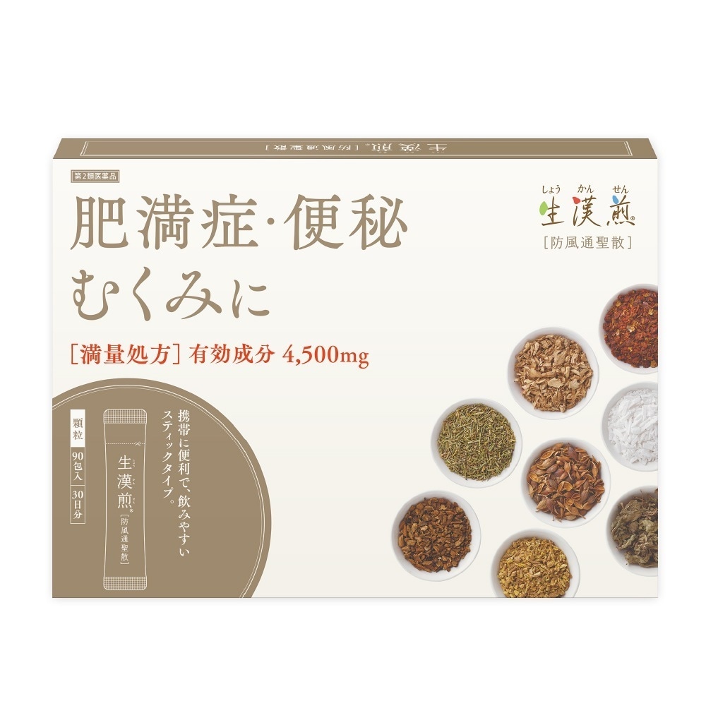 ポスト投函 生漢煎 防風通聖散 満量処方 （90包入 30日分） 第2類医薬品 漢方 漢方薬 セルフメディケーション税対象 7,293円