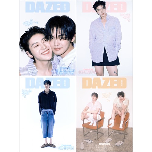 [4種セット] 韓国女性雑誌 DAZED＆CONFUSED KOREA 2025年 7月号 (ZEROBASEONEのソク・マシュー＆キム・ギュビン表紙4種セット)