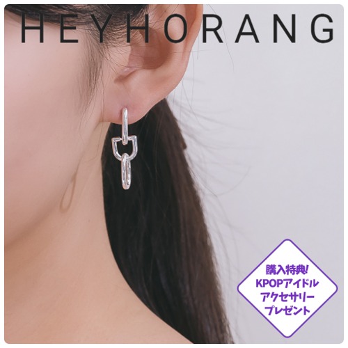 【HEYHORANG】925 Silver★VERYVERY カンミン着用★ラペルピアス HEYHORANG公式取扱店 925Silver イヤリング Lapel (ペア
