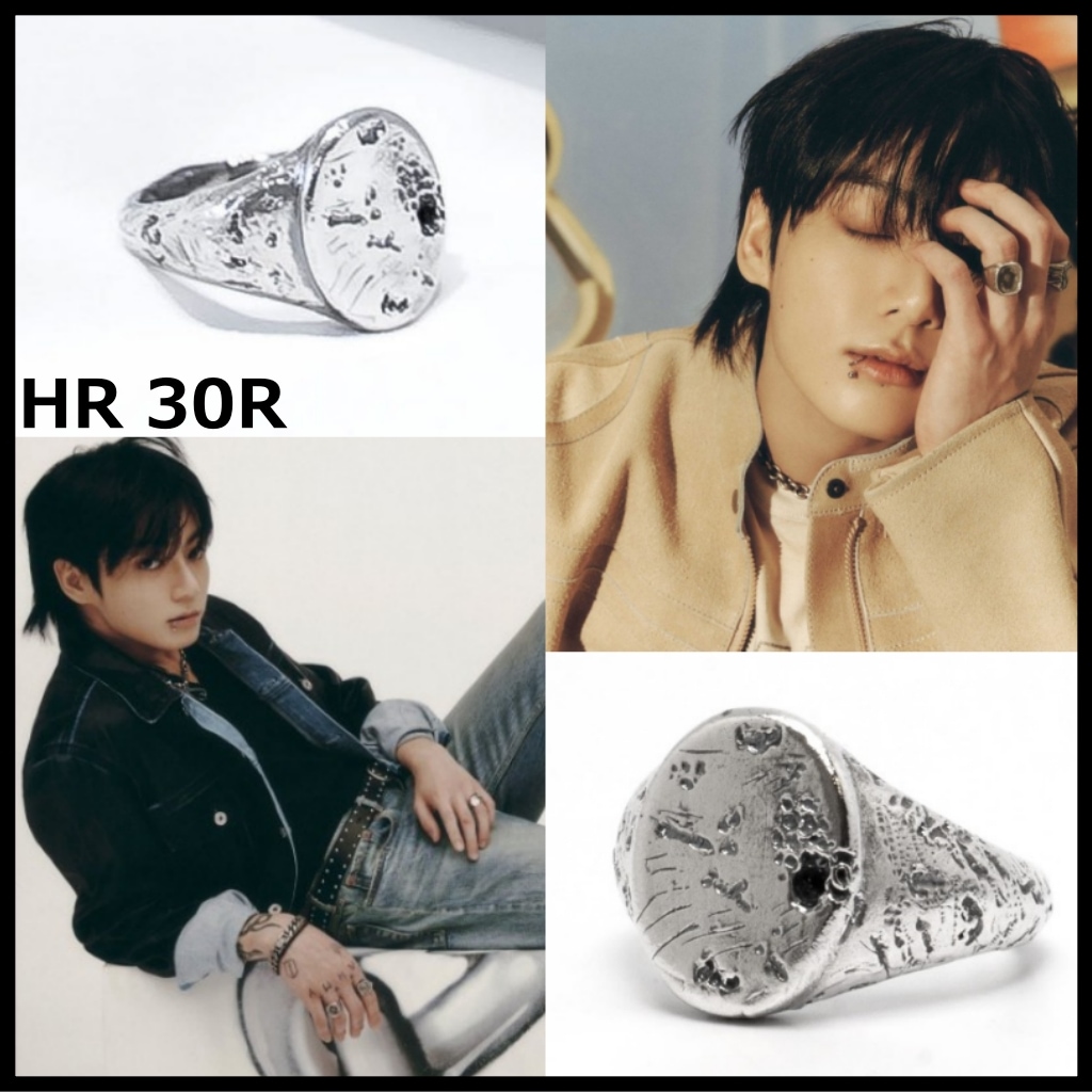 BTS ジョングク着用 【HARANG】 HR 30R RING リング HARANG 指輪 HR30R HR 30 R ROUGH TEXTURE SEAL RING シルバーリング 指輪
