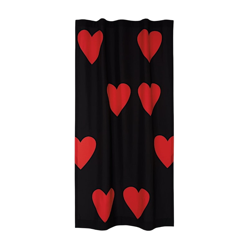 ポップドアカーテン LOVE HEART 公式正規品 カーテン デザインカーテン 感性インテリア 可愛い 韓国雑貨 韓国インテリア