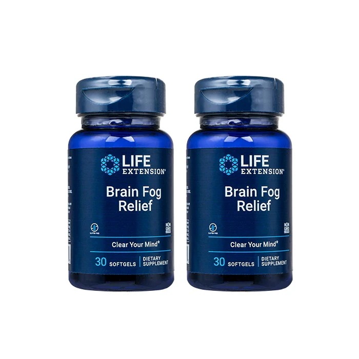 ブレインフォグリリーフ 30錠 2本 ライフエクステンション Life Extension Brain Fog Relie LE 海外発送 日時指定不可 国際郵便発送