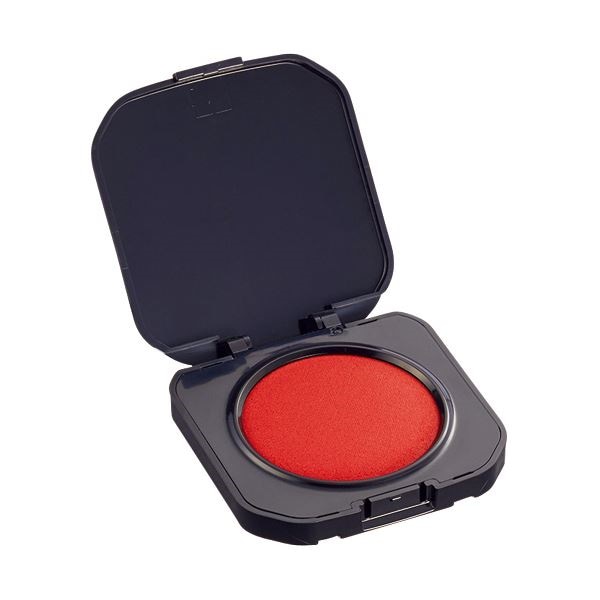 （まとめ） TANOSEE 速乾朱肉コンパクトタイプ 直径40mm 1個 [x30セット]