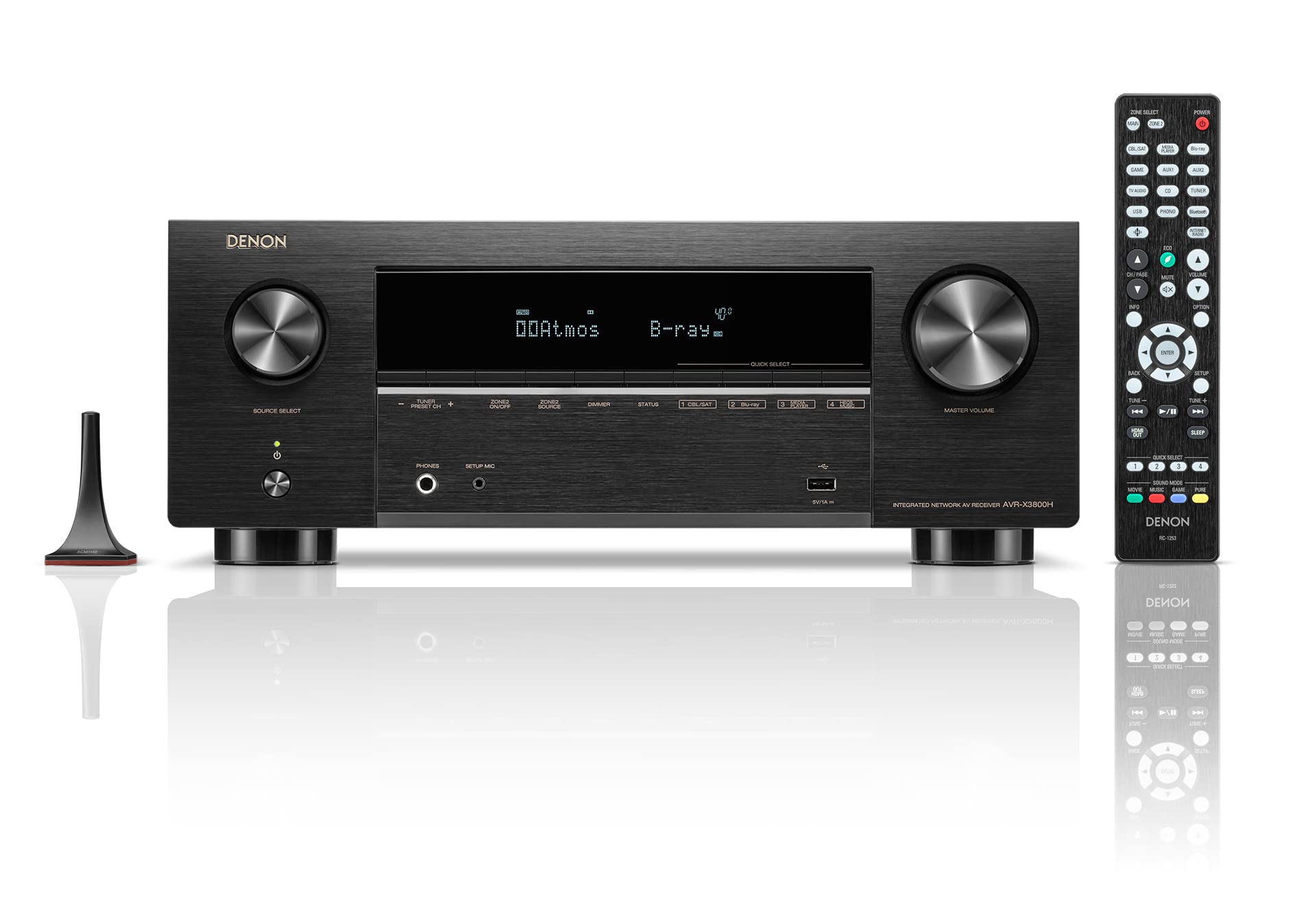 デノン Denon AVR-X3800H 9.4ch AVサラウンドレシーバー 8K Ultra HDHDR10+IMAX EnhancedAuro-3D11.4chプロセッシング対応 /ブラ
