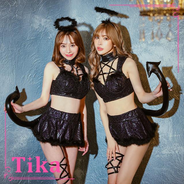 ハロウィンコスプレ デビル コスチューム 3点セット トップス スカート カチューシャ 激安 アニメ ホラー 即日発送
