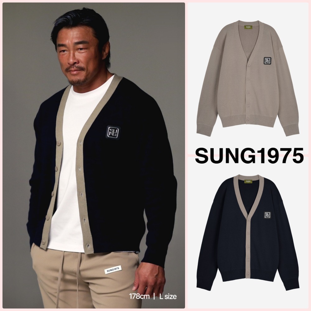 【SUNG1975】SUNG-FJ-01 SYMBOL BASIC CARDIGAN 15,483円