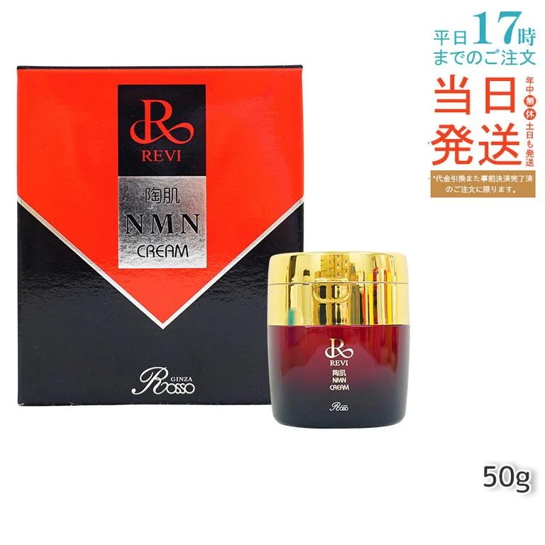 REVI ルヴィ 陶肌NMNクリーム 50g ホームケア ホームエステ 因子美容 銀座ロッソ ROSSO サロン専売品 エイジングケア ルヴィ nmn 化粧品