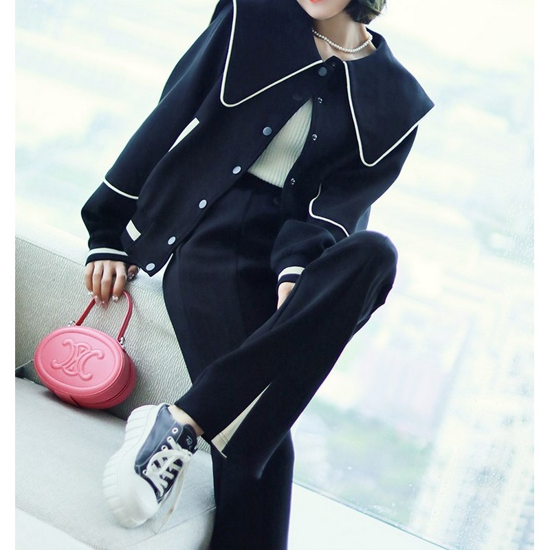 ジャケット+マイクロフレアパンツツーピーススーツ 全2色【su0015】