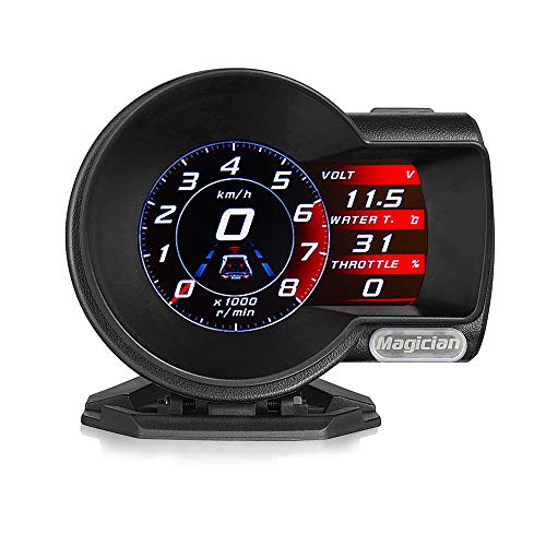 OBD2 メーター Magician F835 魔術師 OBD 英語版 車HUD ヘッドアップディス