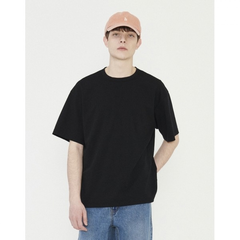 [ヘッジス] 24SS スーピマショートスリーブ T シャツネイビー HZTS4E803N3