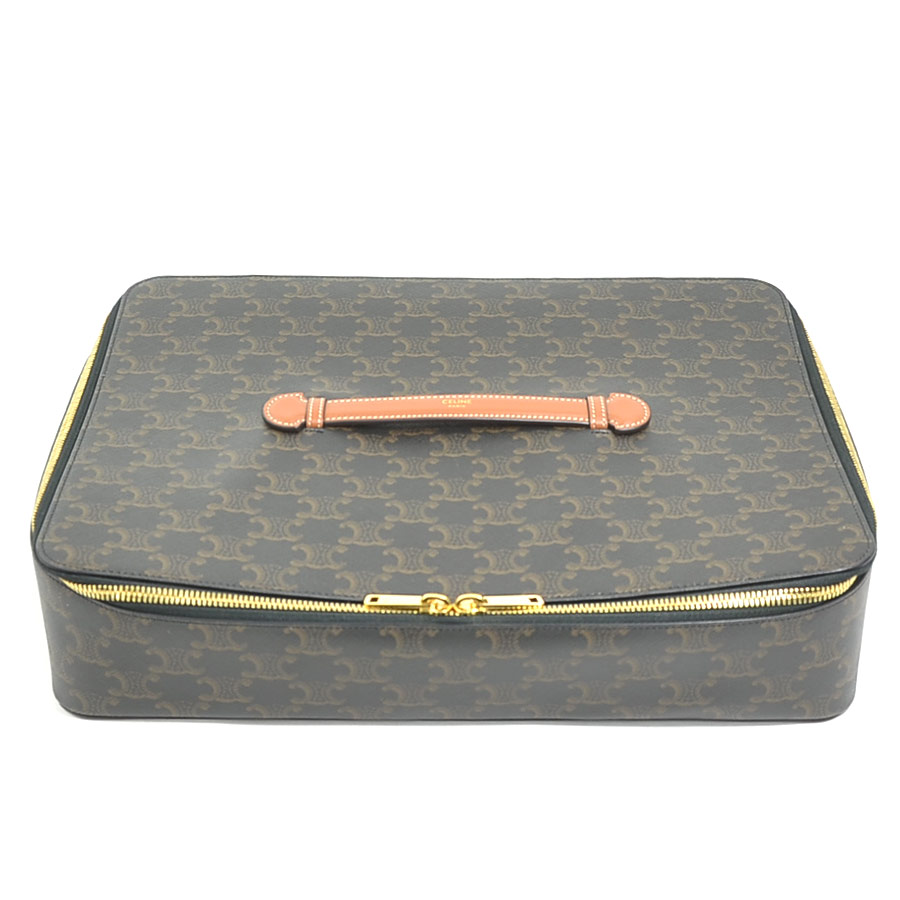 セリーヌ CELINE シャツケース トリオンフ PVCコーティングキャンバス ブラウン ユニセックス r11000i