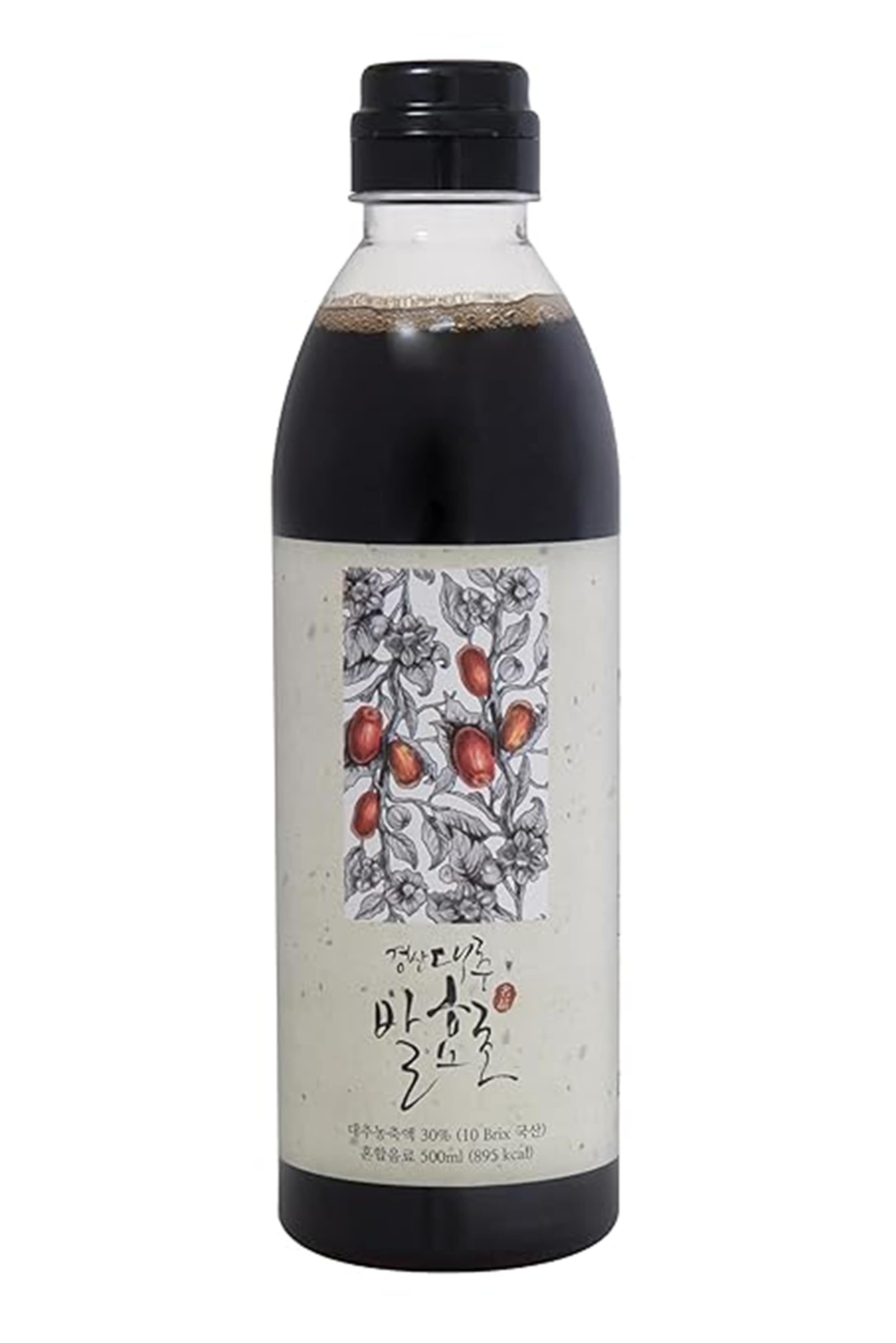 韓国産 天然なつめ発酵酢 500ml, 無添加 飲用・ドレッシング・調味料としても使用可能