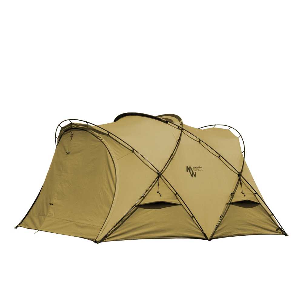 ミニマルワークス シェルター GHE 炭 綿混紡 4人用 プルーフ ドームシェルター