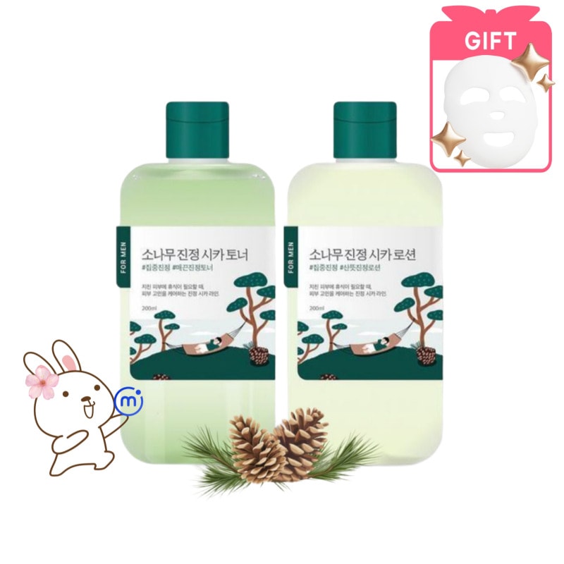 [正規品]フォーメン 松の木鎮静シカ トナー/ローション 2種セット（トナー200ml＋ローション200ml）/シカ鎮静セット/敏感肌トナー/保湿ローション/シカ/メンズスキンケア/低刺激スキン