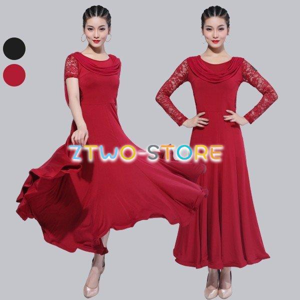 新しい子供用ダンスウェア ダンス衣装 社交ダンス モダンドレス ダンス発表会 大きい裾 競技着 練習着 演出用 スタンダードドレス ワルツダンス ダンス衣装 2枚購入で2188円OFF