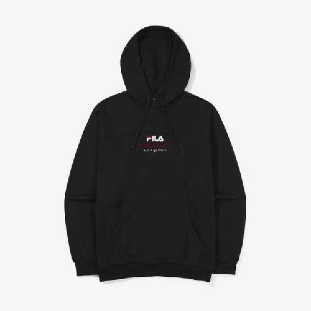 FILA カラーブロックロゴパーカー (FS2POG3112XBLK)