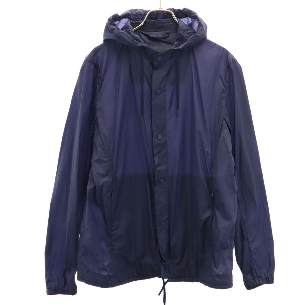 イタリア製 ウルトラライト ジャケット 46 ネイビー メンズ 古着