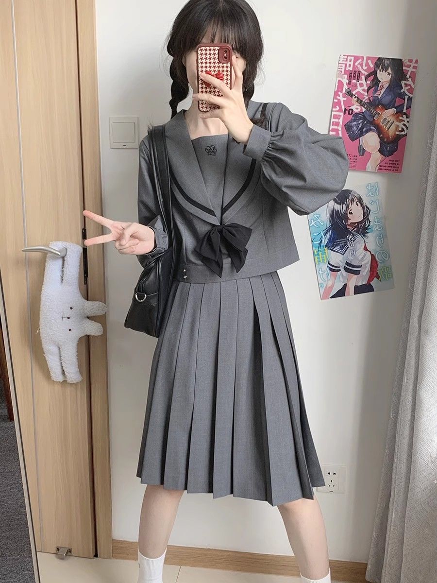 サクラファミリーjkユニフォーム【鳶女子】お嬢様一本セーラー服ミドルウェア長袖スーツ女