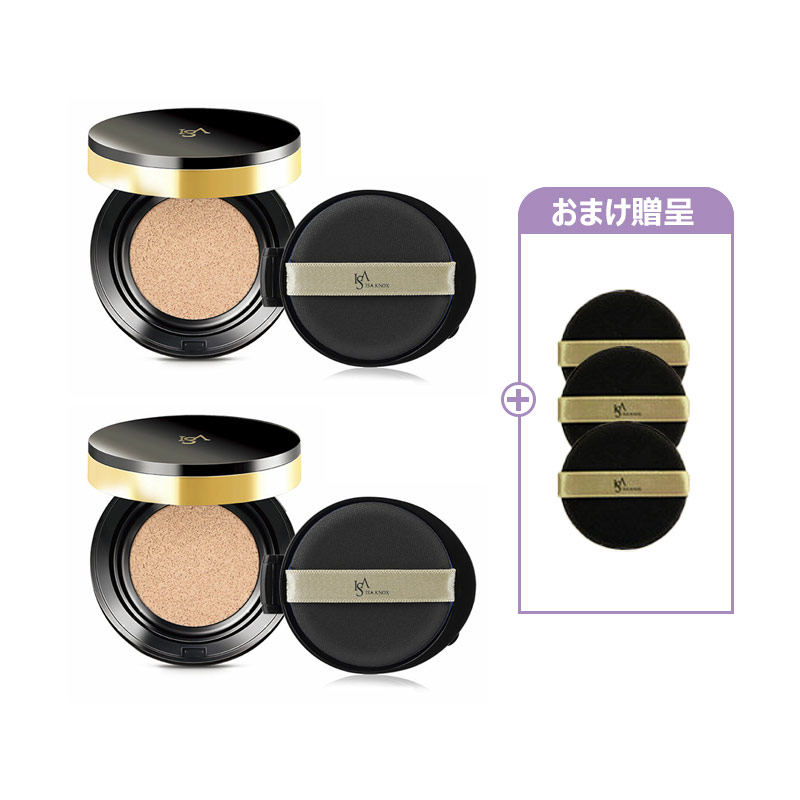 デュアルカバークッション X 2 +パフ(3個) / 15g+15g+15g+15g / 本品=2+リフィル=2 / SPF50+,PA++++
