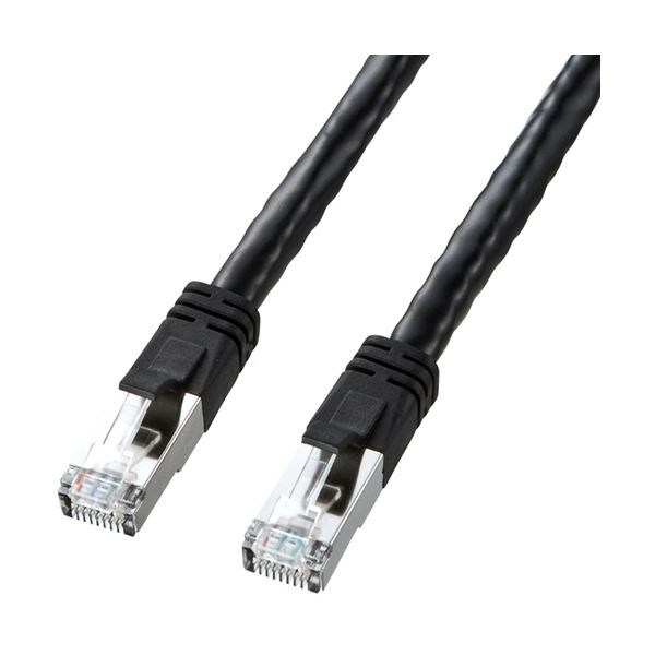サンワサプライ PoECAT6LANケーブル ブラック 5m KB-T6POE-05BK 1本 4,700円